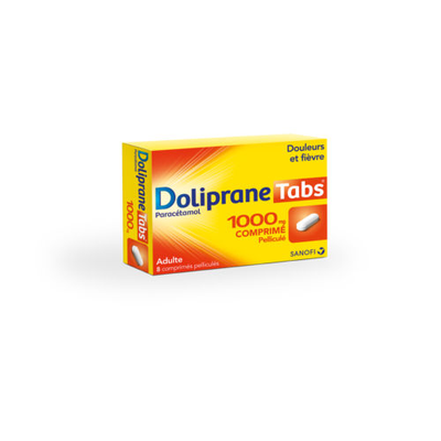 DOLIPRANETABS Comprimé pelliculé 1000 mg, boîte 8 